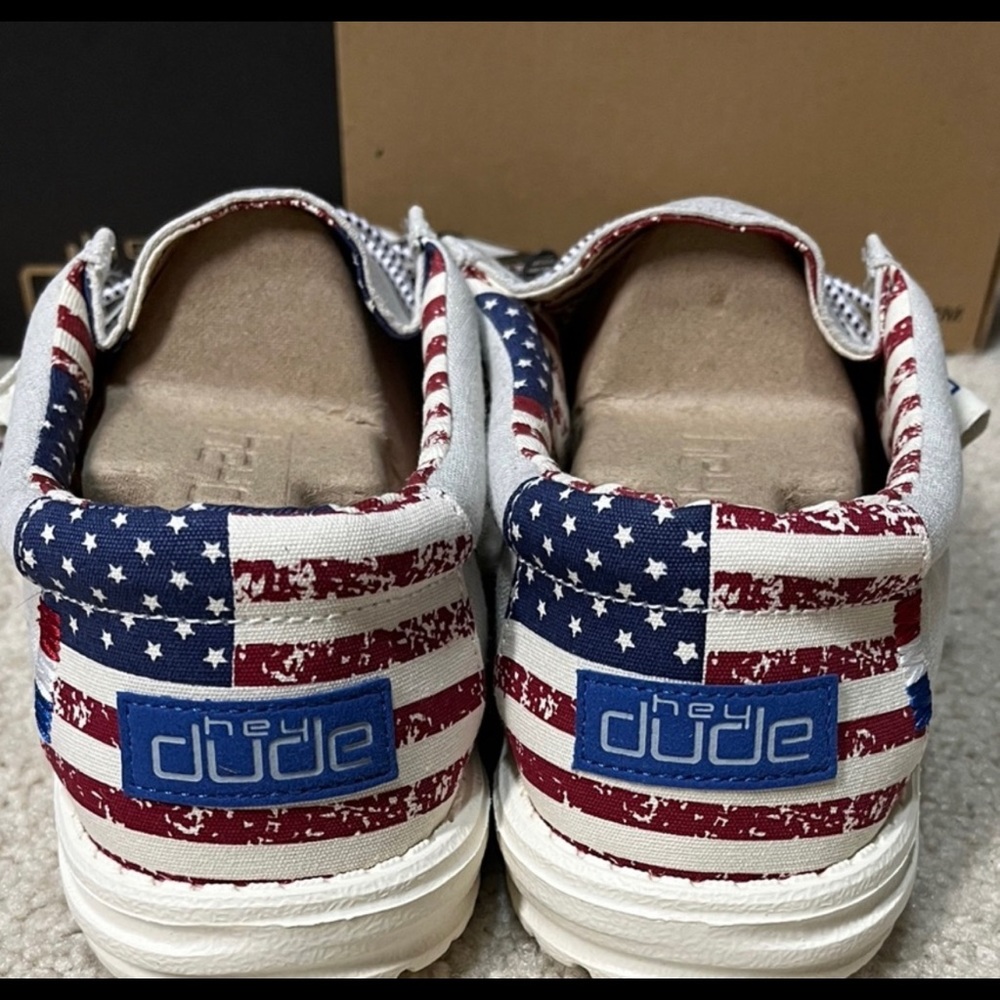 NEW Patriotic Hey Dude Shoes - Picture 2 of 3